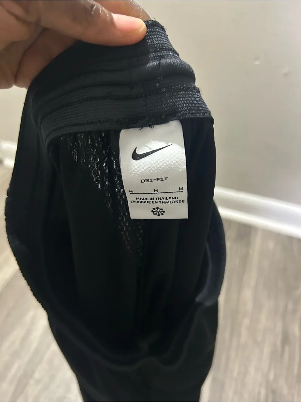 Nike Black Shorts with Red Accent Stripe